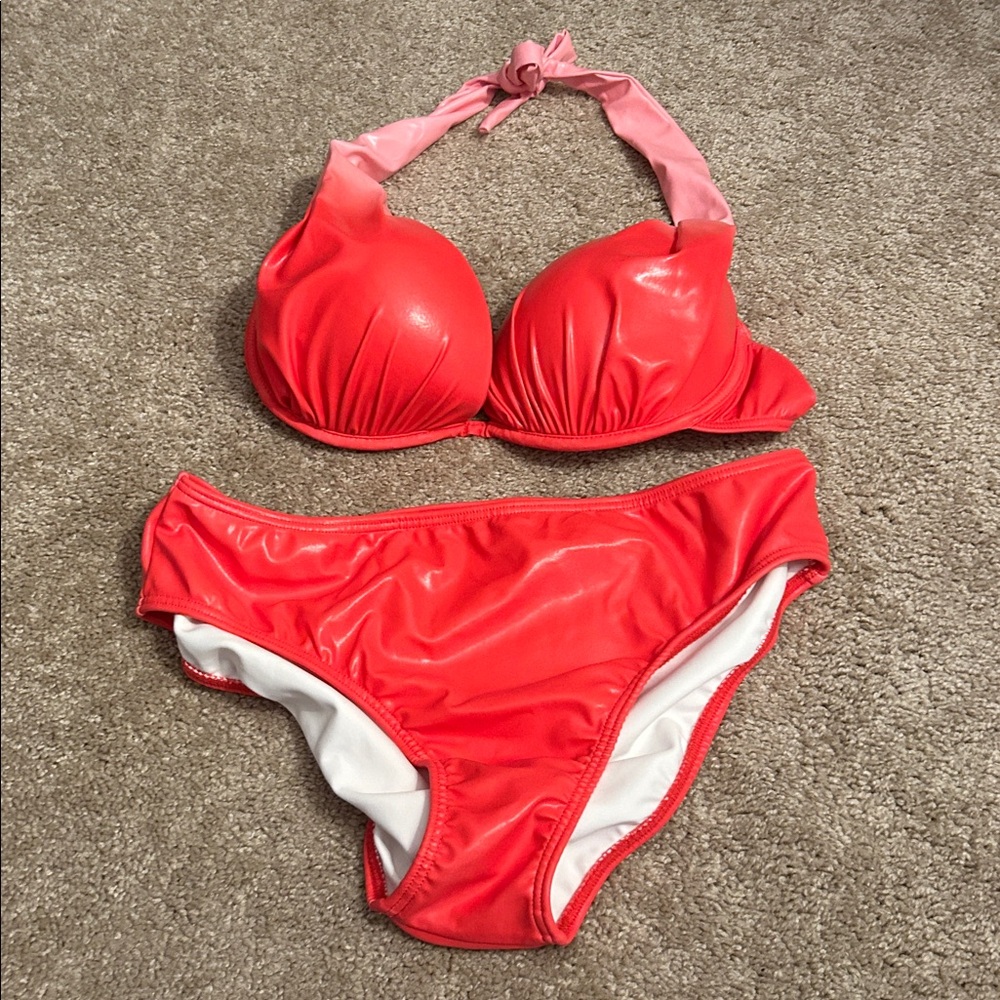 VENUS Ombre Red &Pink Bikini Set